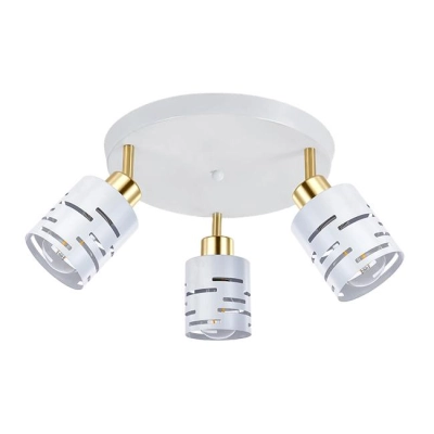 SPOT ELEN-3 3xE27 OKRĄG RUCHOMY BIAŁY/ZŁOTY 0134