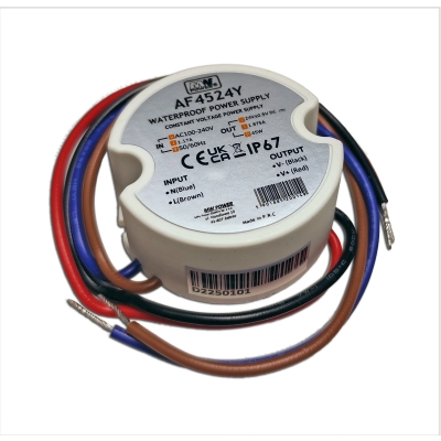 ZASILACZ LED 24V 45W 1,87A IP67 DOPUSZKOWE