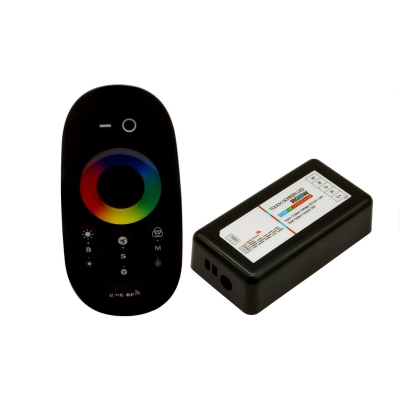 KONTROLER+ZESTAW PILOT RGBW CZARNY ID-2077-C