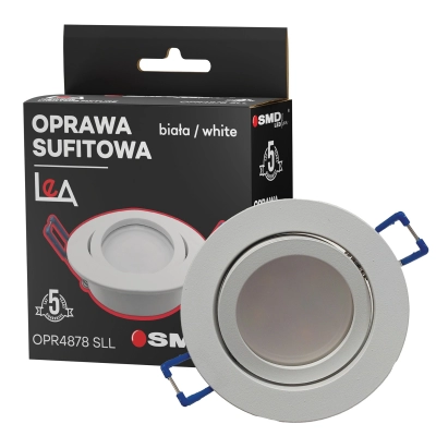 $ OPRAWA LEA BIAŁA OKRĄGŁA 5Y SMD LEDline