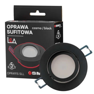 $ OPRAWA LEA CZARNA OKRĄGŁA 5Y SMD LEDline