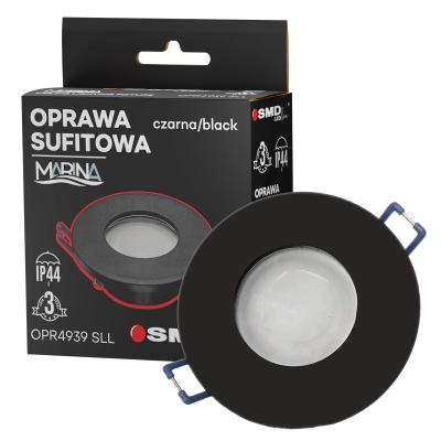 $ OPRAWA MARINA CZARNA OKRĄGŁA IP44 3Y SMD LEDline