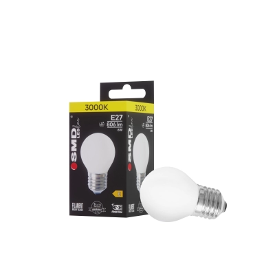 $ ŻARÓWKA E27 LED FILAME 6W WW ML G45 KULKA 4946