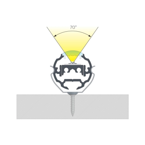 PROFIL ALU. LED COSMO CZARNY 2M