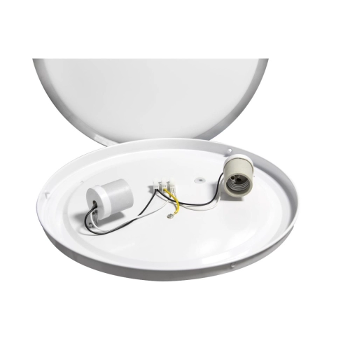 ^PLAFON SOLEN OKRĄGŁY 2xE27 SREBRNY  IP44 1117