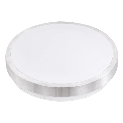 ^PLAFON SOLEN OKRĄGŁY 2xE27 SREBRNY  IP44 1117