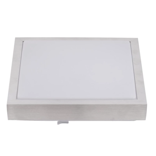 ^PLAFON SOLEN KWADRATOWY 2xE27 SREBRNY IP44 2751