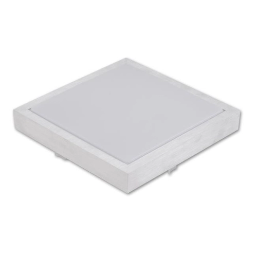 ^PLAFON SOLEN KWADRATOWY PW 18W SREBRNY IP44 0324