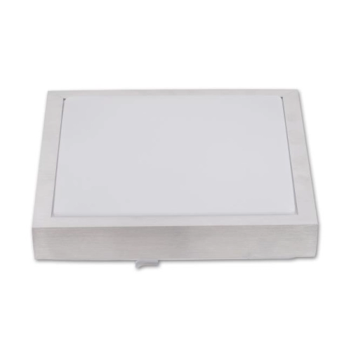 ^PLAFON SOLEN KWADRATOWY PW 18W SREBRNY IP44 0324