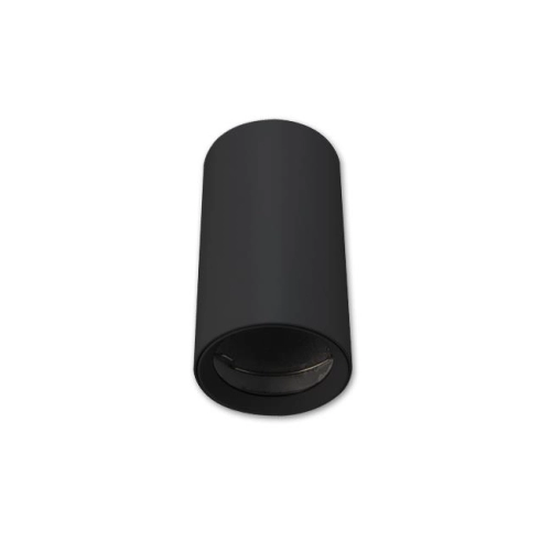^SPOT TUBA ROUND 1xGU10 56x100mm CZARNY 3733