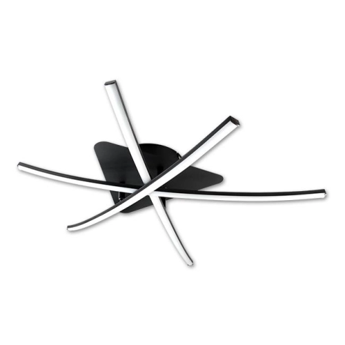 ^PLAFON MODENA LORIA 29W 60cm CZARNY 1397