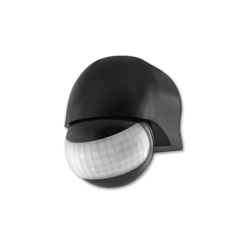 CZUJNIK RUCHU ZEW REGULOWANY CZARNY IP44 1508