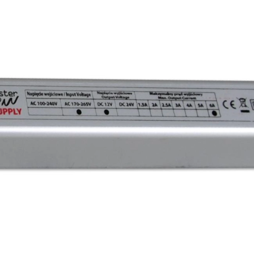 ZASILACZ LED 12V 72W 6A SLIM meblowy 7049