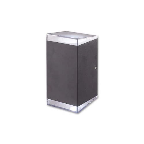 KINKIET RALF LED KWADRAT14W 4500K IP54 CZARN 3246