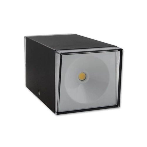 KINKIET RALF LED KWADRAT14W 4500K IP54 CZARN 3246