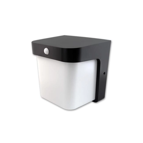 KINKIET CORGI LED 12W 4000K IP54 PIR CZARNY 6086