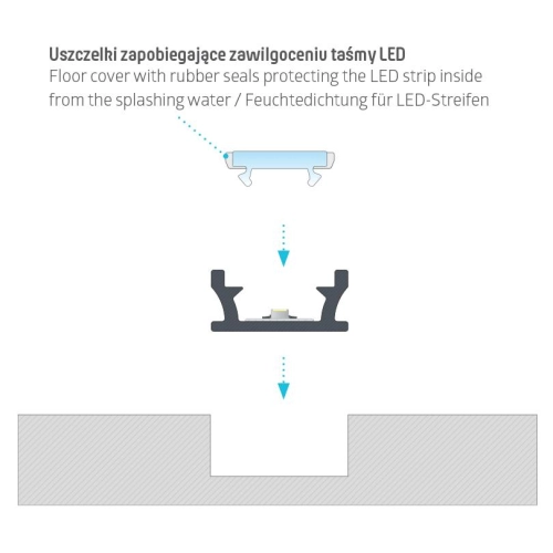 PROFIL ALU. LED TERRA BIAŁY 3M