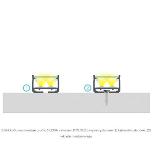 PROFIL ALU. LED SILEDA ANODOWANY 3M