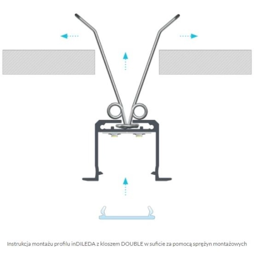 PROFIL ALU. LED inDILEDA ANODOWANY 1M