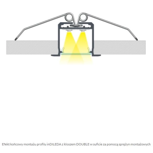 PROFIL ALU. LED inDILEDA ANODOWANY 2M