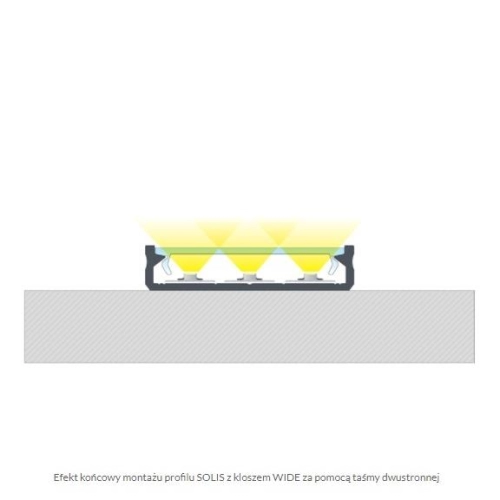 PROFIL ALU. LED SOLIS SUROWY 1M