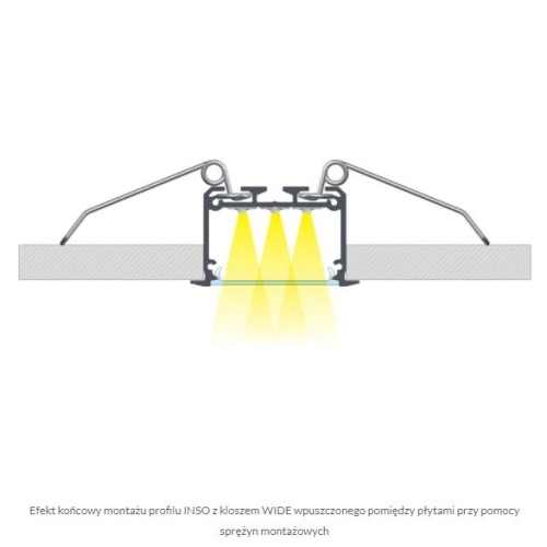 PROFIL ALU. LED INSO ANODOWANY 3M