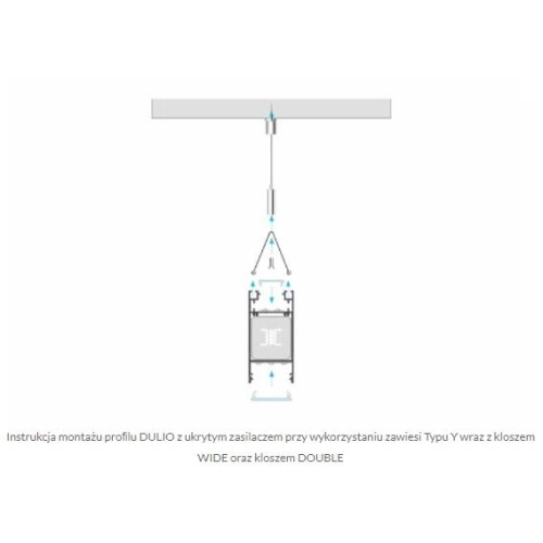 PROFIL ALU. LED DULIO ANODOWANY 1M