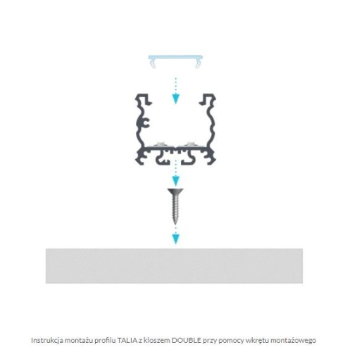 PROFIL ALU. LED TALIA ANODOWANY 3M