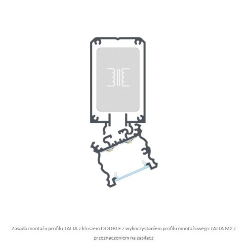 PROFIL ALU. LED TALIA ANODOWANY 3M