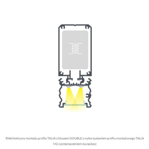 PROFIL ALU. LED TALIA ANODOWANY 3M