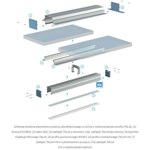PROFIL ALU. LED TALIA ANODOWANY 3M