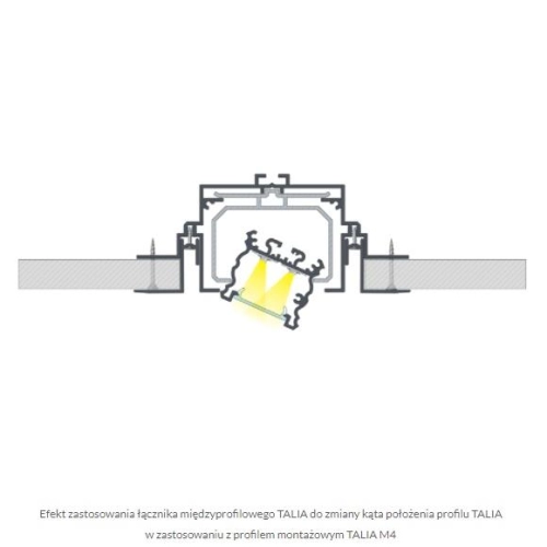PROFIL ALU. LED TALIA M4 ANODOWANY 2M