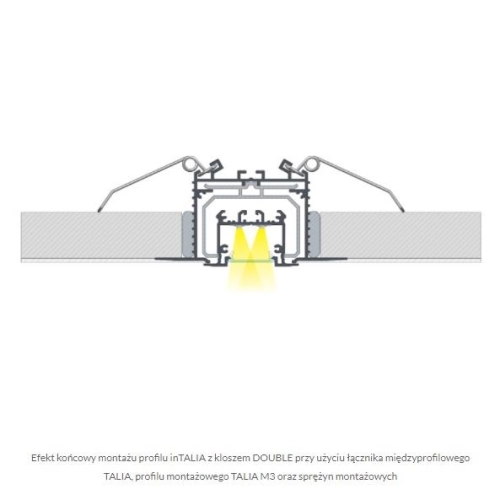 PROFIL ALU. LED inTALIA ANODOWANY 3M