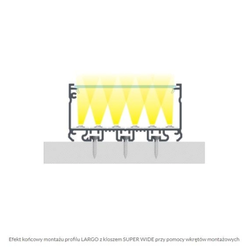 PROFIL ALU. LED LARGO BIAŁY 1M