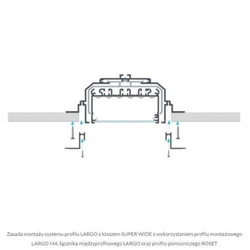 PROFIL ALU. LED ROSET ANODOWANY 2M