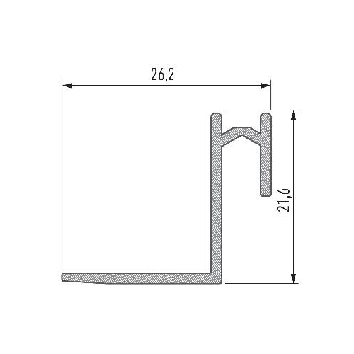 PROFIL ALU. LED ROSET ANODOWANY 3M