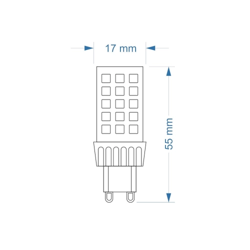$ ŻARÓWKA G9 LED SMD CW 4W 450lm 3Y 4380 FF