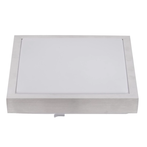 ^PLAFON SOLEN KWADRATOWY 2xE27 SREBRNY MIKROF.7331