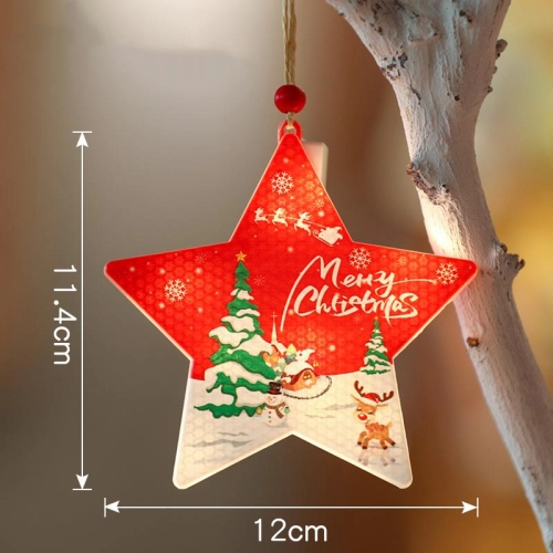 Zawieszka LED świąt. 11,5cm GWIAZDA 2700K 3437