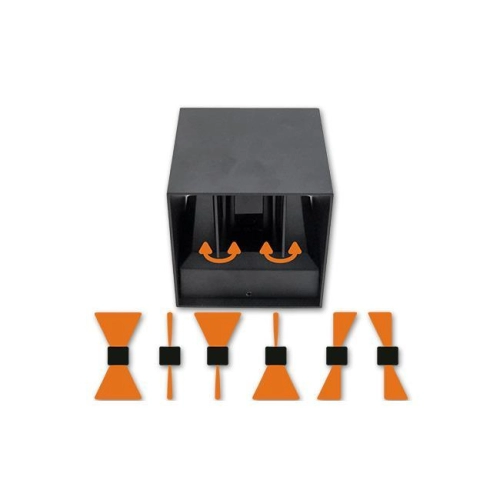 KINKIET KIRA LED 1xG9 REGUL. IP44 ANTRACYT 8015