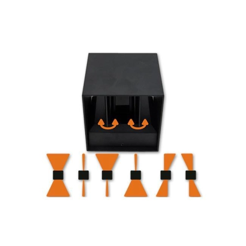 KINKIET KIRA LED 1xG9  REGUL. IP44 CZARNY 8014