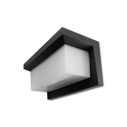 KINKIET LAGOS 12W 4000K IP54 CZUJNIK CZARNY 7925