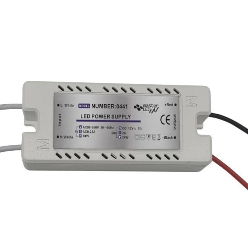 ZASILACZ LED 12V 24W 2A IP20 PLASTIK 0441