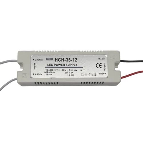 ZASILACZ LED 12V 36W 3A IP20 PLASTIK 0442