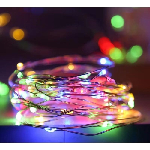 Łańcuch świąteczny USB 100 LED RGB 10M 3640