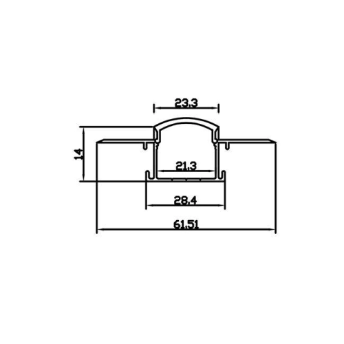 PROFIL GK 20MM ANODOWANY 2M 3006