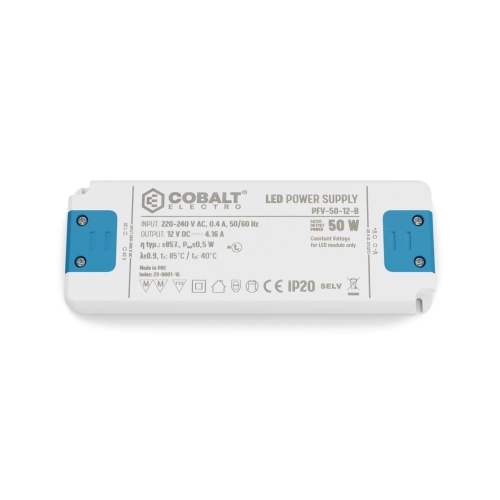 ZASILACZ LED 12V 50W 4,16A PFV COBALT IP20
