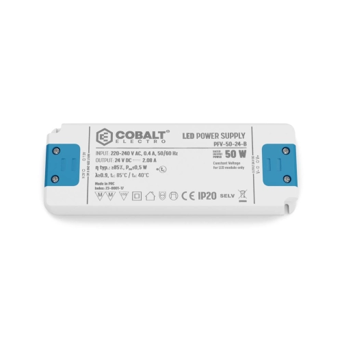 ZASILACZ LED 24V 50W 4,16A PFV COBALT IP20