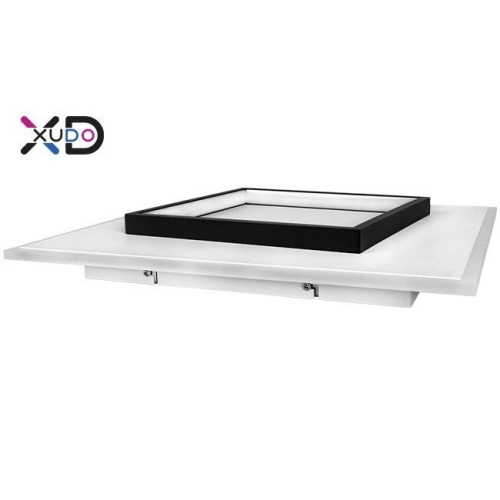 ^PLAFON LED 32W 4000K 40X40CM CZARNY XUDO