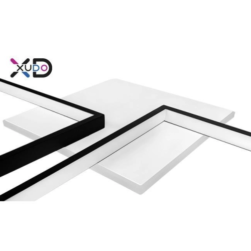 ^PLAFON LED 45W CCT 69x52CM CZARNY XUDO
